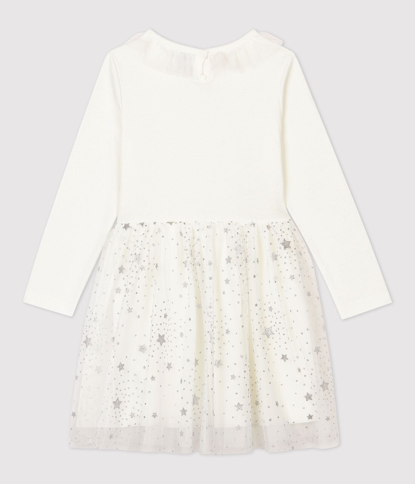 女童白色薄纱连衣裙