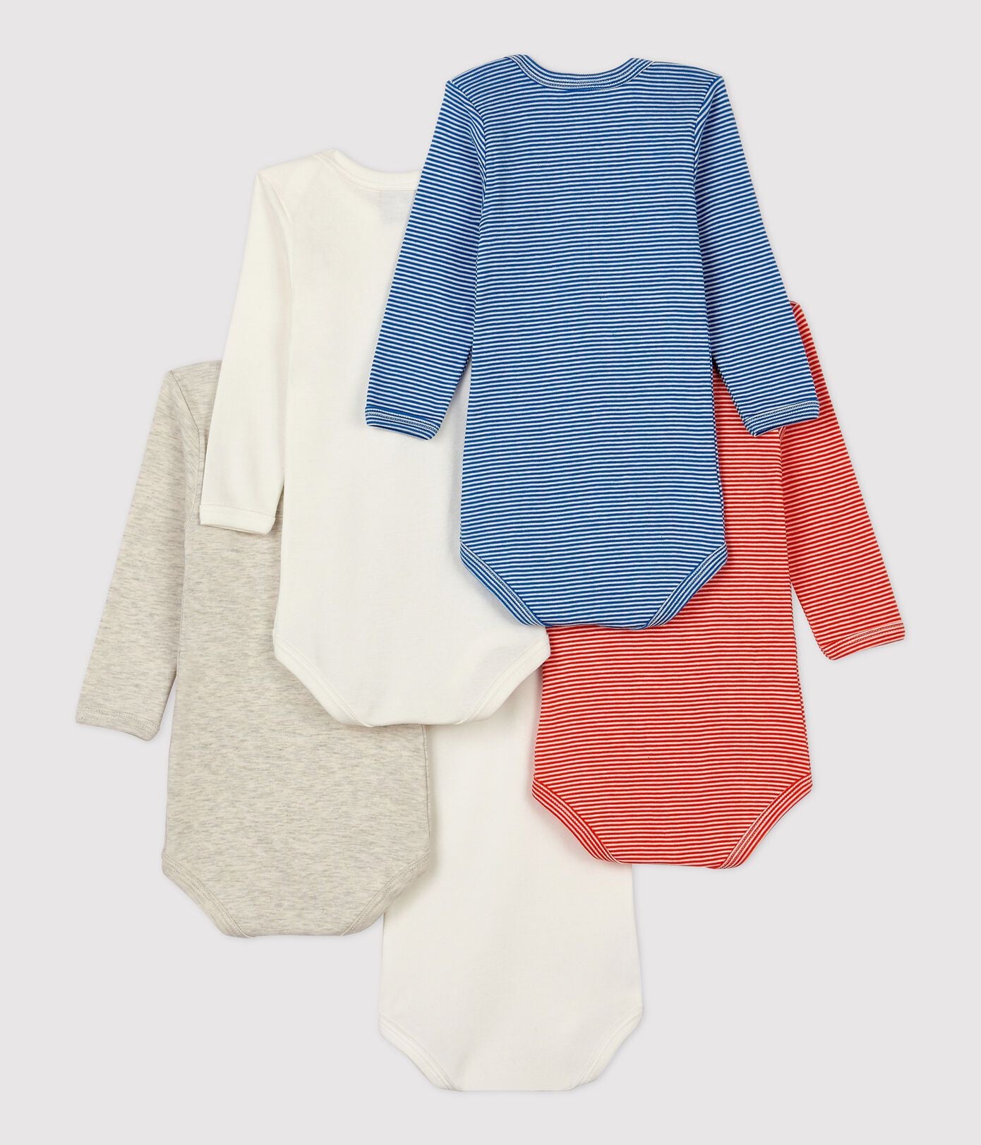 男婴彩色棉连体衣套装 (5件)