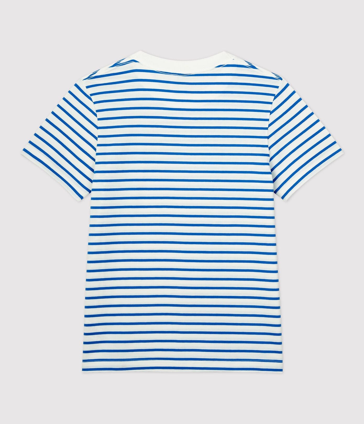 女童蓝色条纹棉T恤