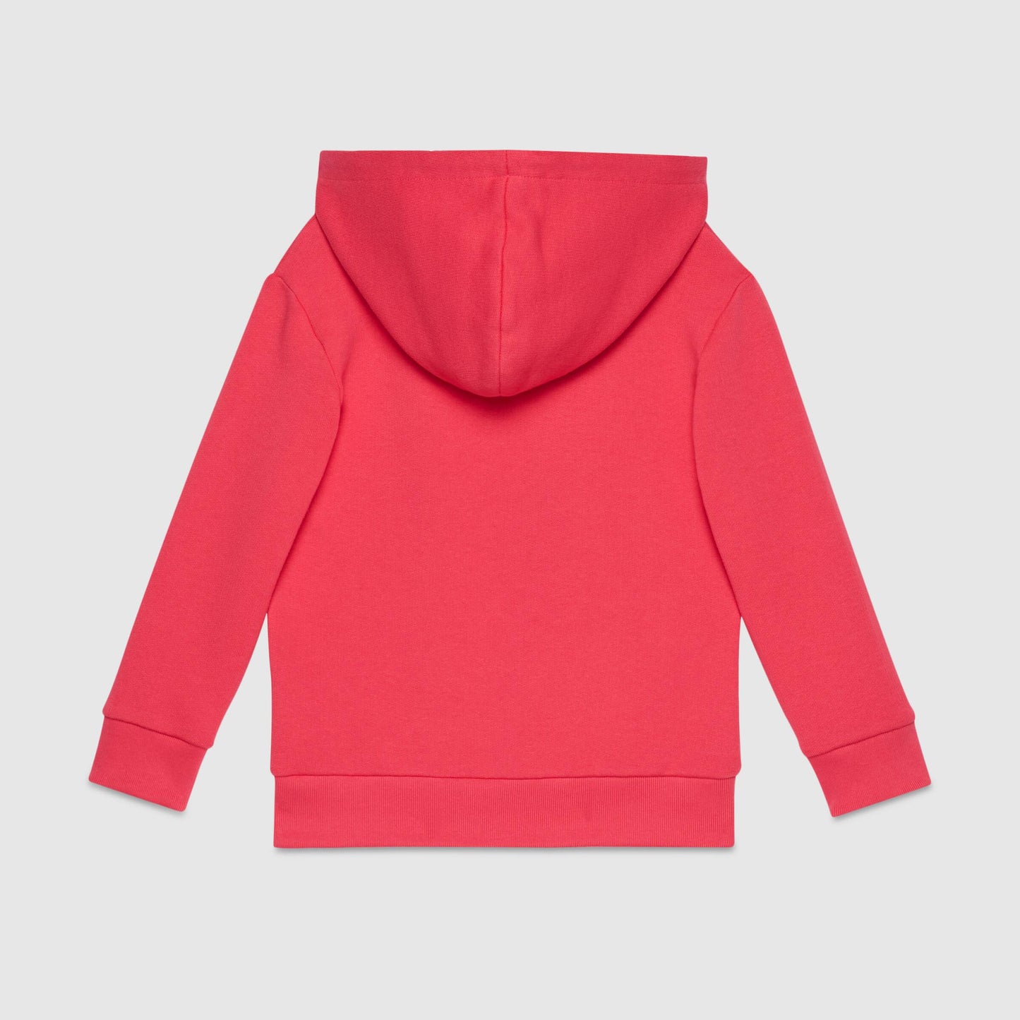 Girls Pink Logo Hooded Cotton Sweatshirt