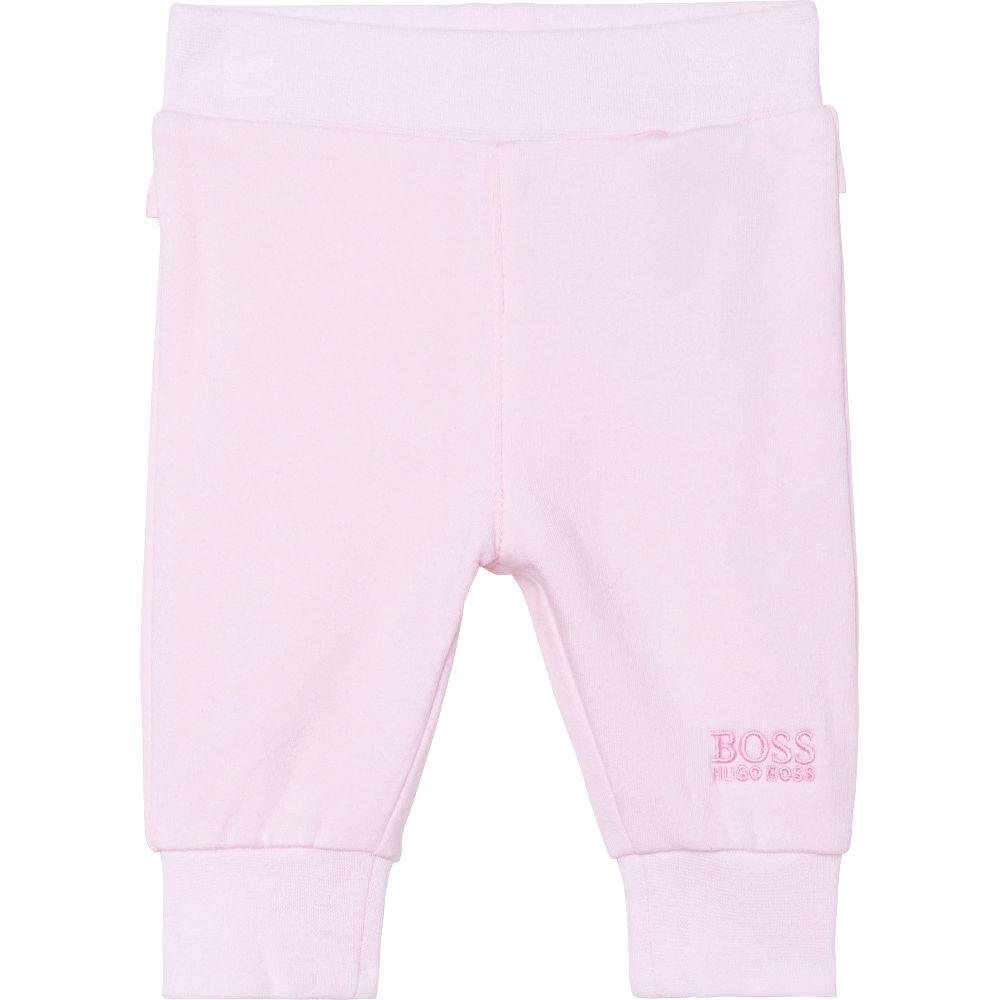 女婴粉色Logo棉套装