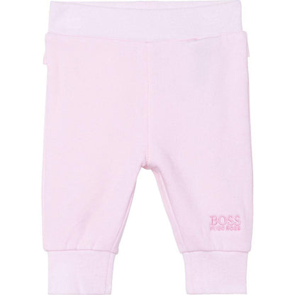 女婴粉色Logo棉套装