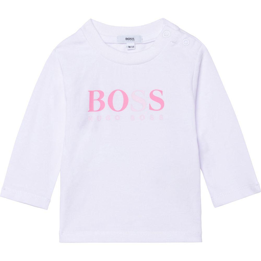 女婴粉色Logo棉套装