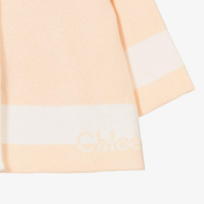 女婴淡粉色连帽外套