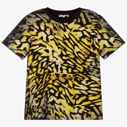 男童黑色动物印花T恤