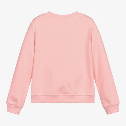 女童粉色Logo棉卫衣