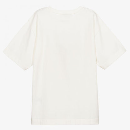 儿童白色Logo棉T恤