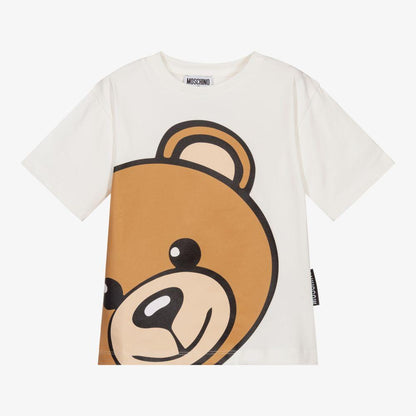 儿童白色小熊棉T恤
