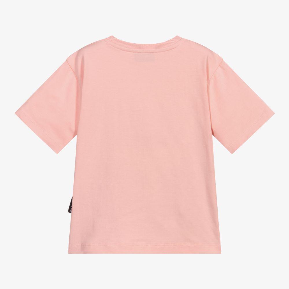 女童粉色小熊棉T恤