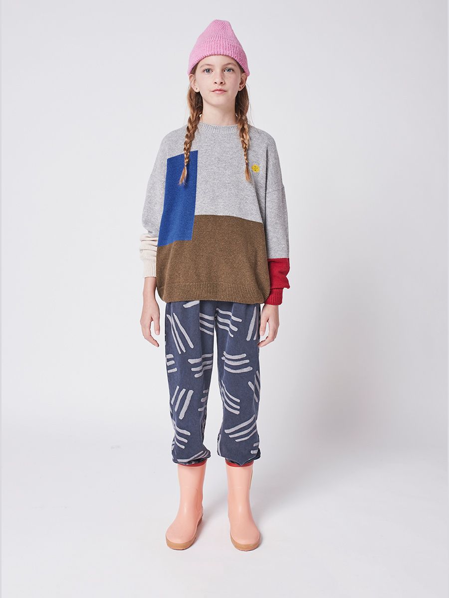 儿童粉色Logo针织帽