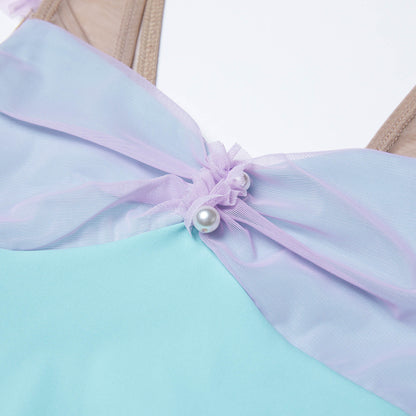 女童新款爱丽儿公主芭蕾练功服