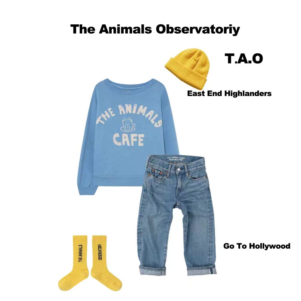 儿童黄色Logo长袜