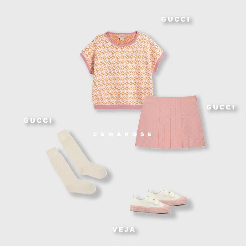 女童粉色魔术贴帆布鞋