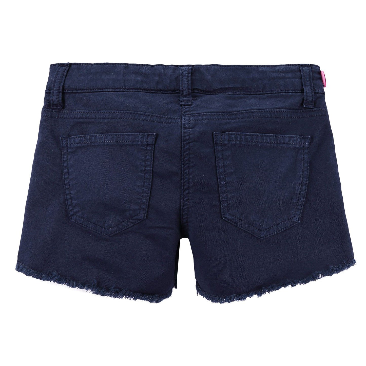 Girls Blue Cotton Gabardine Short