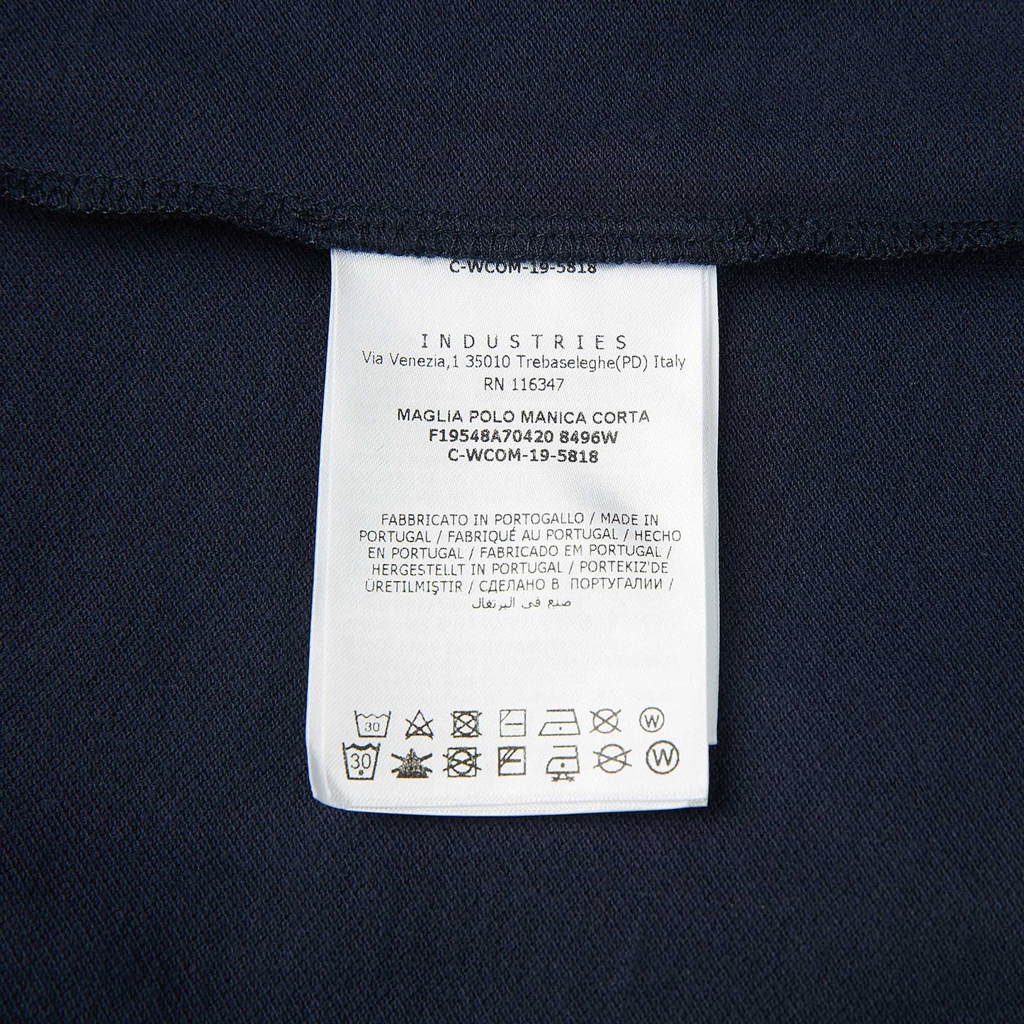 Boys Blue Cotton Polo Shirt