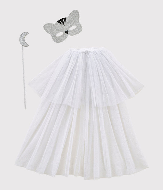女童白色节日装扮服装