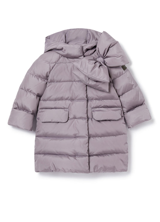 Girls Mauve Padded Down Coat