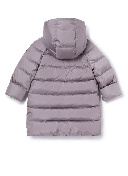 Girls Mauve Padded Down Coat