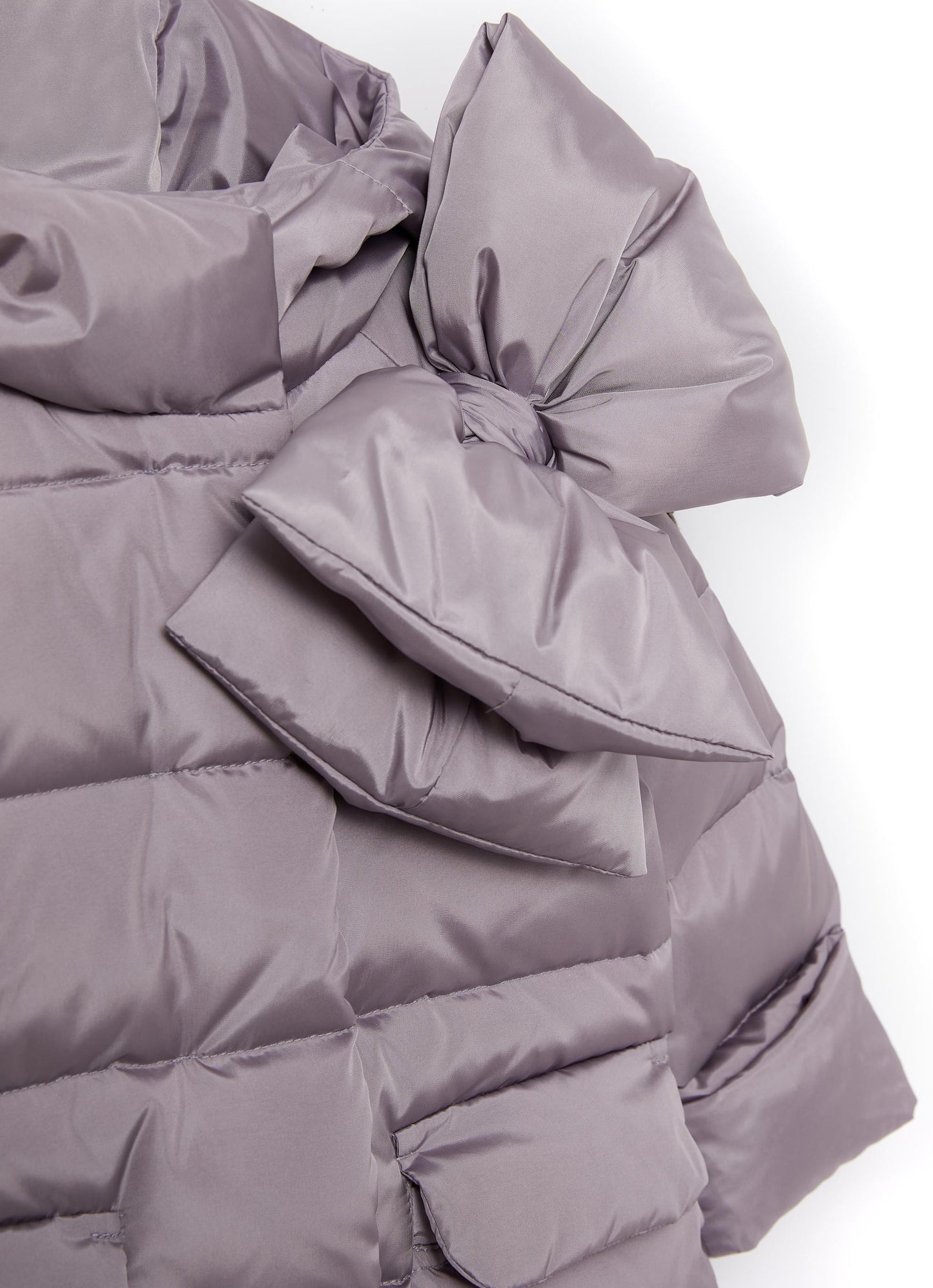 Girls Mauve Padded Down Coat