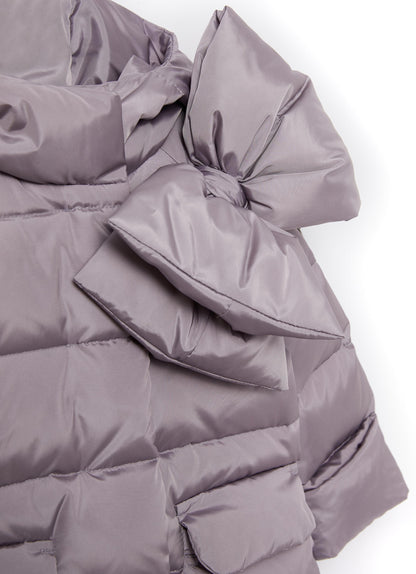 Girls Mauve Padded Down Coat