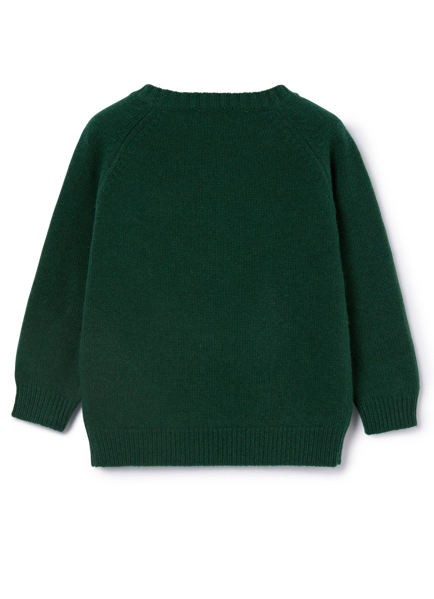 Boys Billiard Green Virgin Wool Sweater