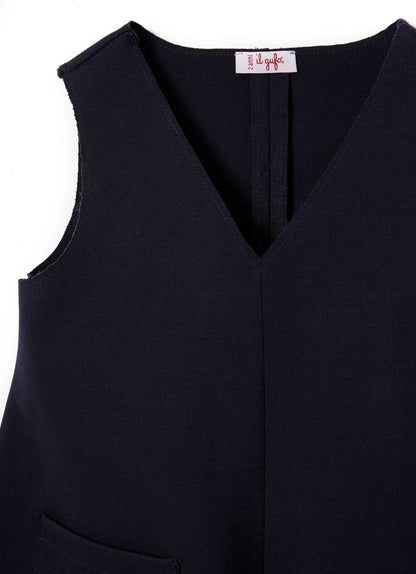 Girls Navy Blue Dress