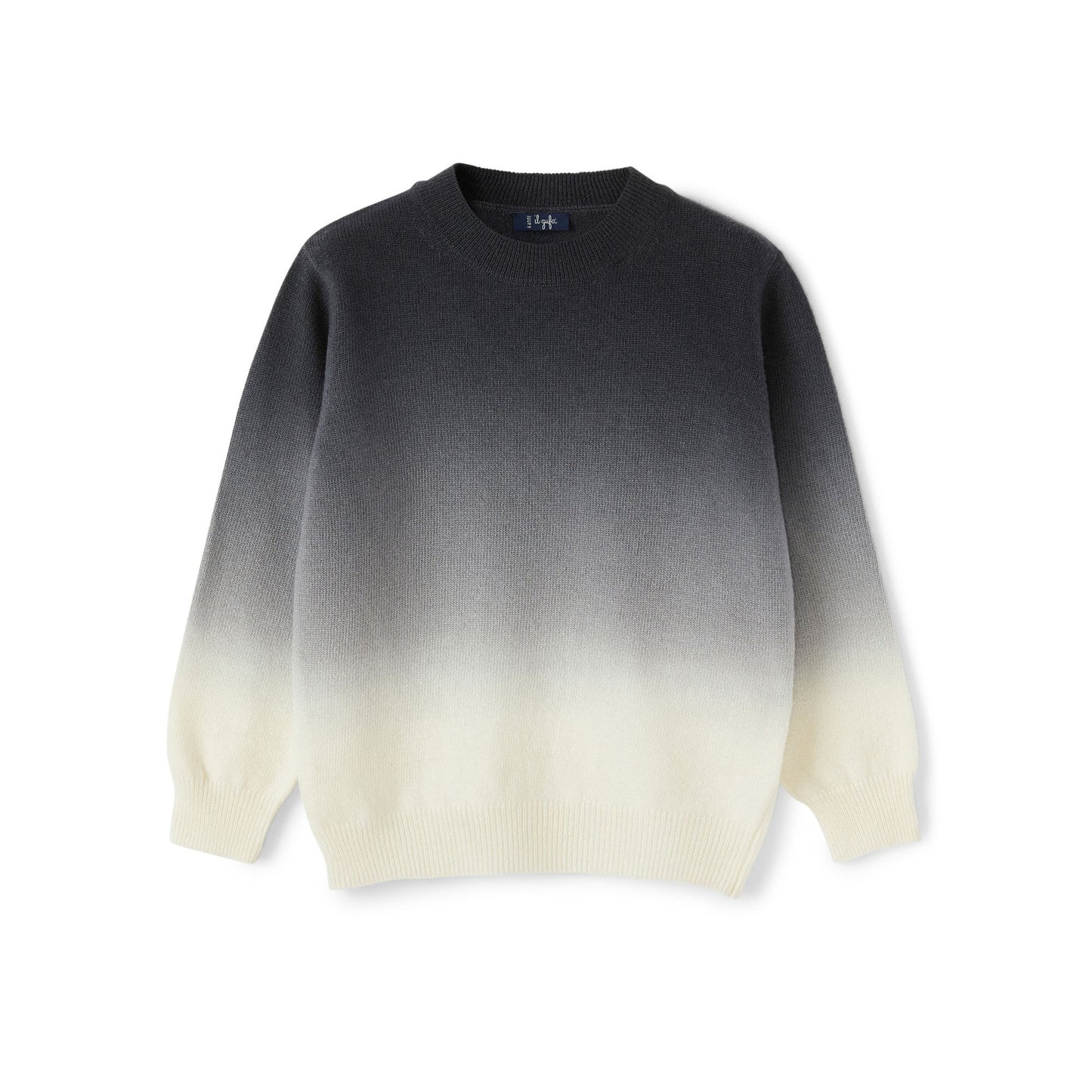 儿童深灰色羊毛毛衣