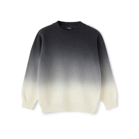 儿童深灰色羊毛毛衣