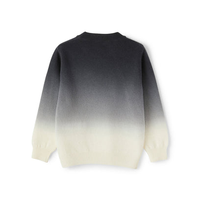 儿童深灰色羊毛毛衣