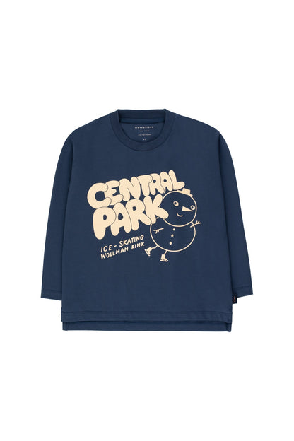 Boys & Girls Light Navy  CENTRAL PARK  Pima Cotton T-Shirt