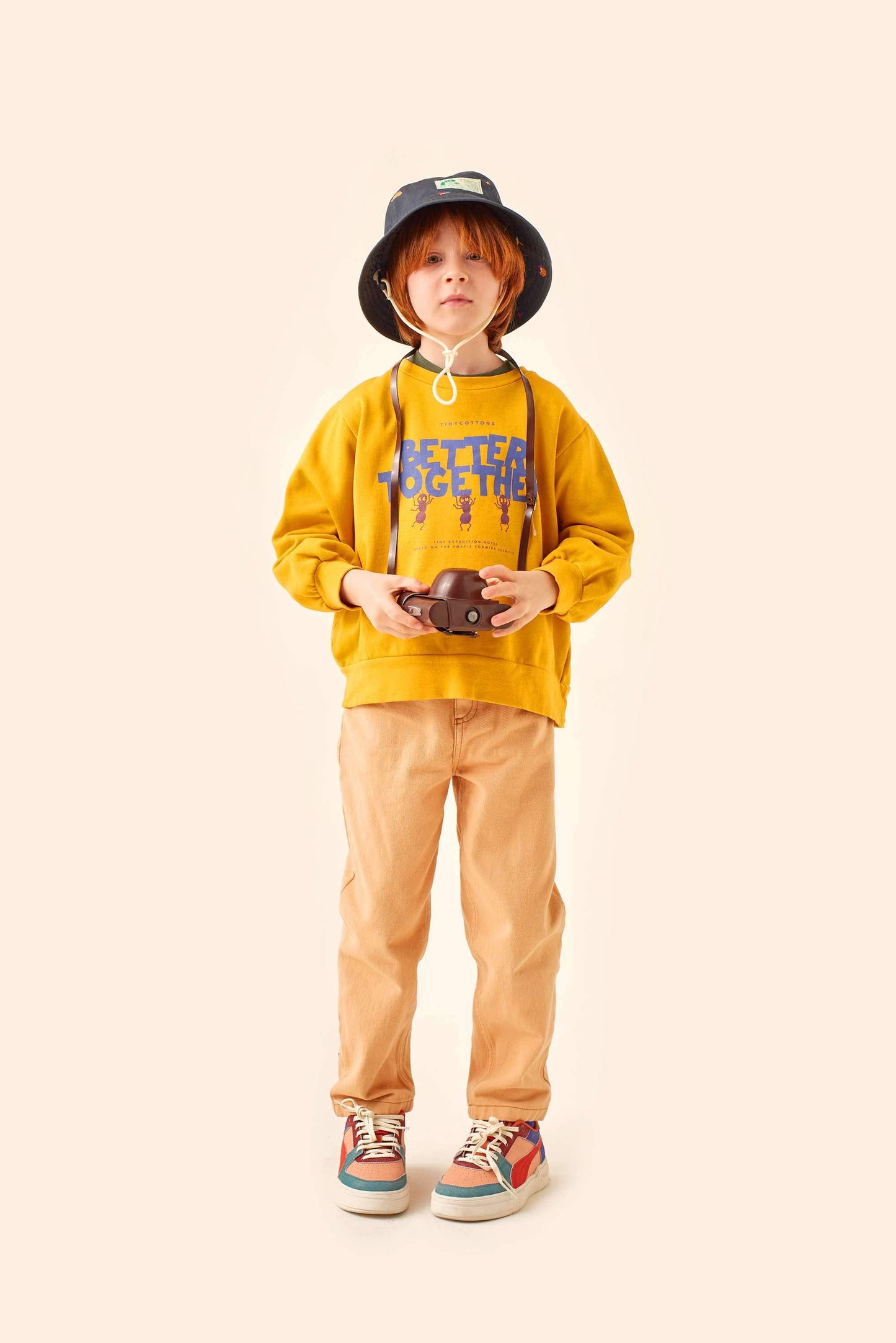 儿童黄色Logo卫衣