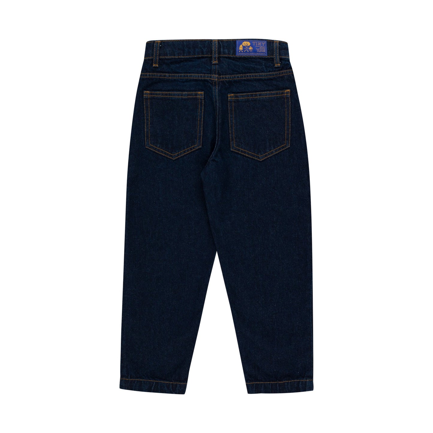 儿童藏青色牛仔长裤
