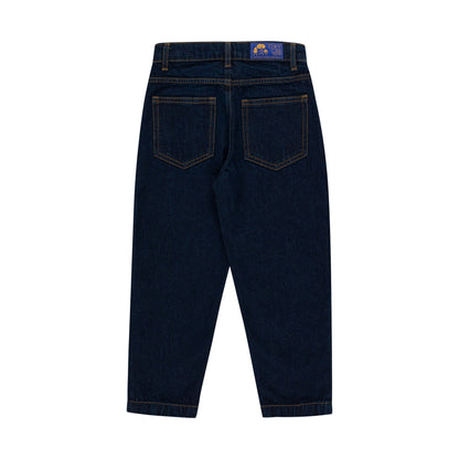 儿童藏青色牛仔长裤