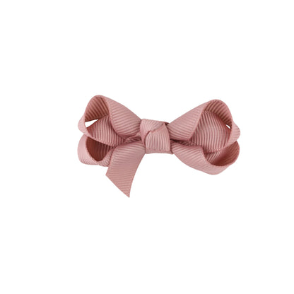 女童粉色蝴蝶结发夹 - 6cm