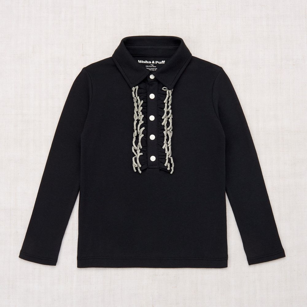 女童深蓝色棉Polo衫