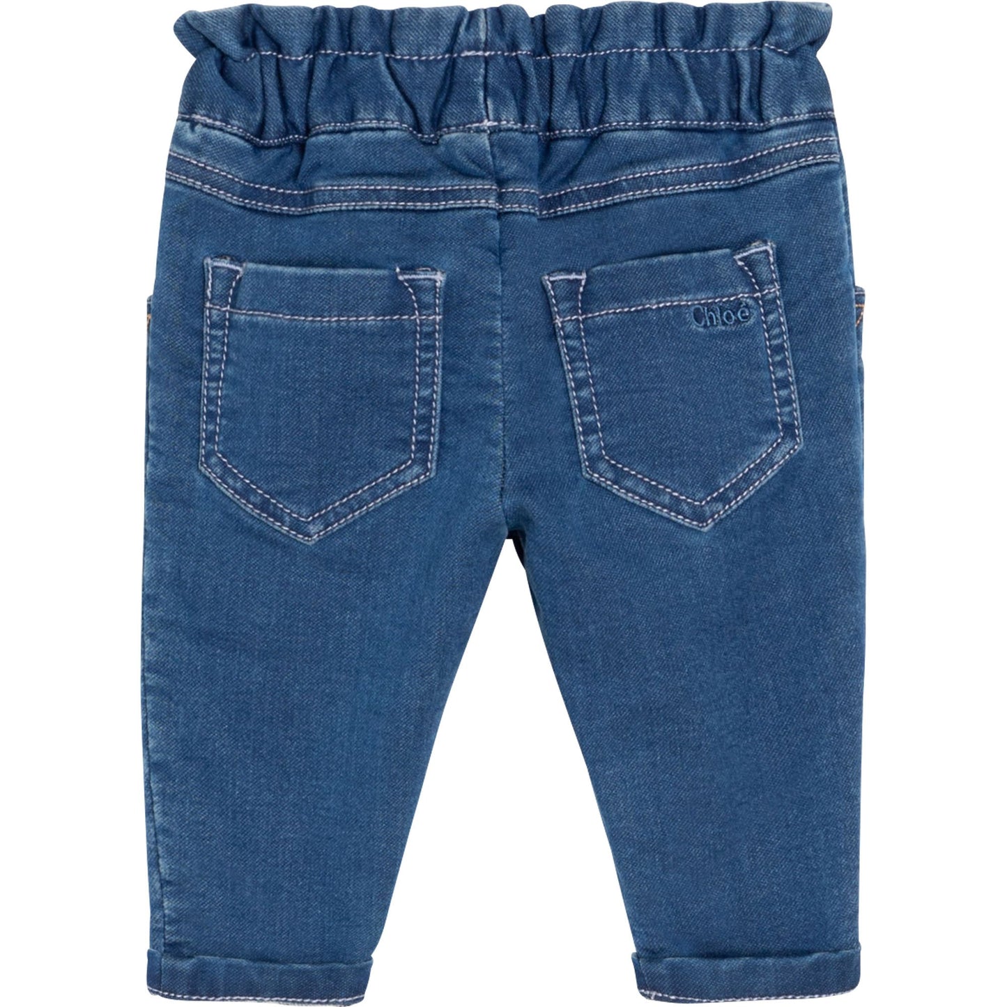 女婴蓝色牛仔长裤