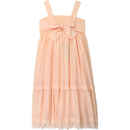 Girls Pink Cotton Dress