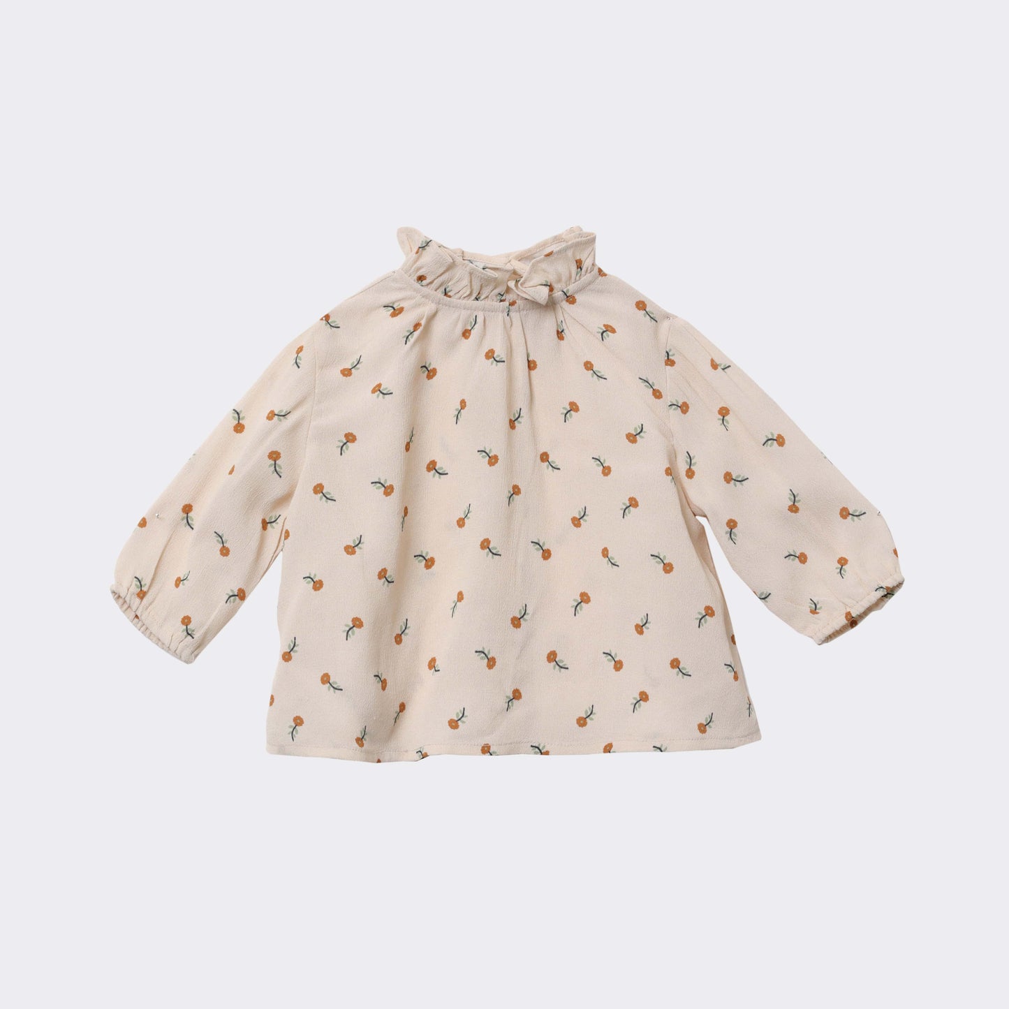 女婴白色印花上衣