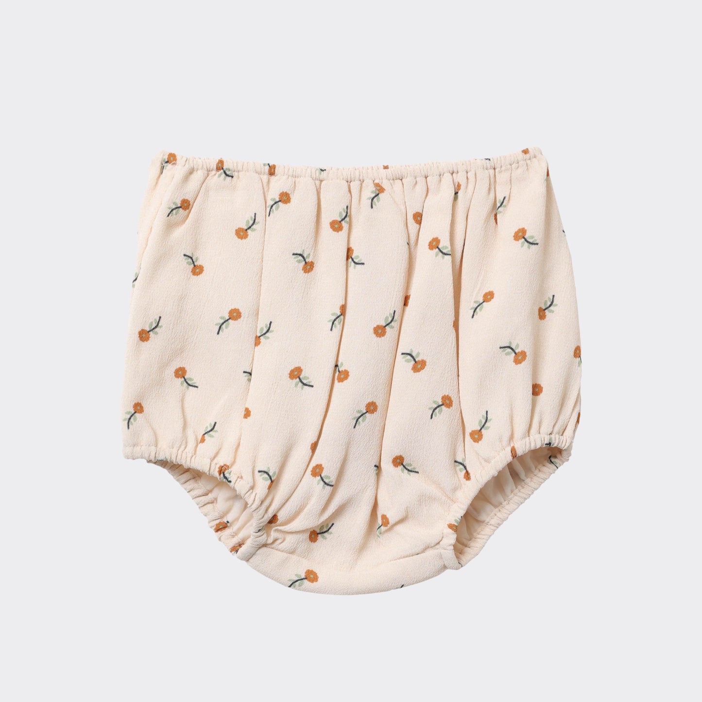 女婴白色印花灯笼裤