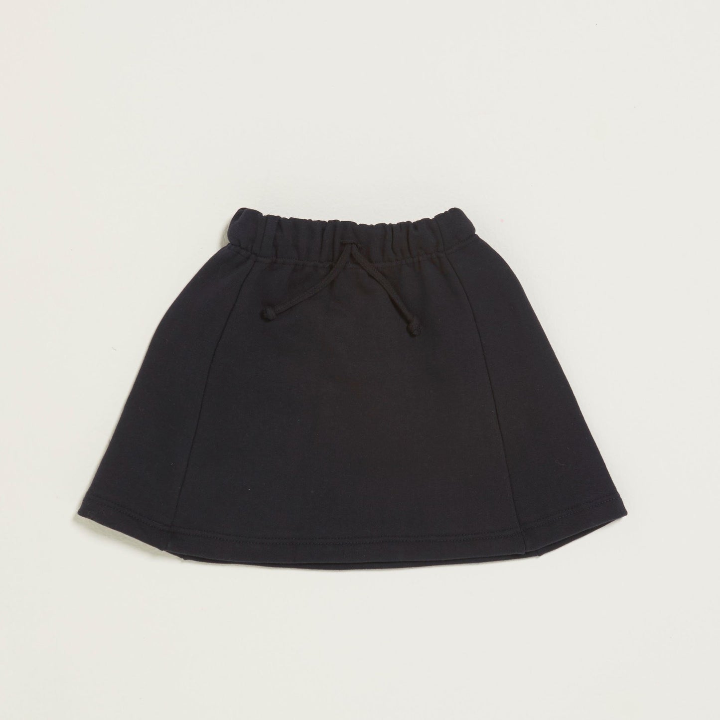 女童藏青色Logo棉短裙