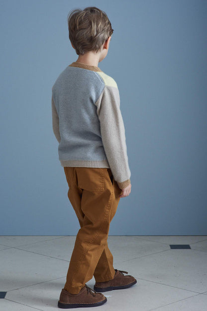 儿童黄色棉长裤