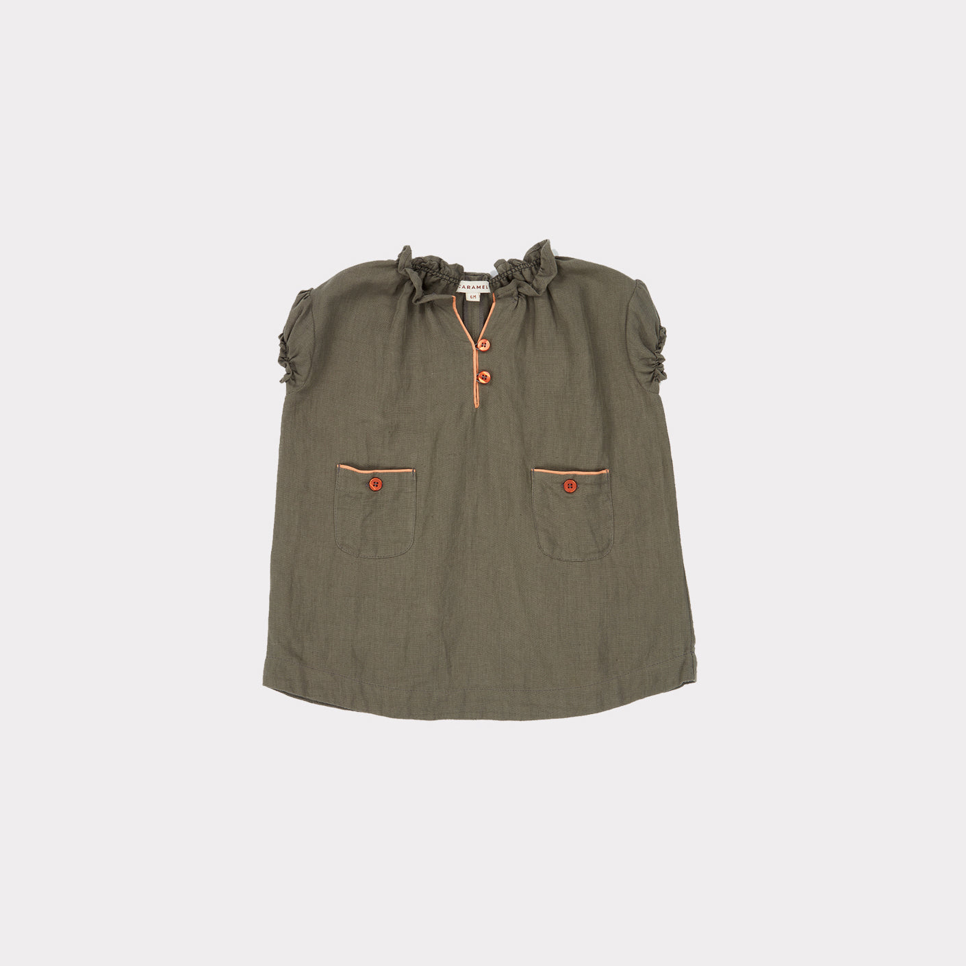 Baby Girls Dark Olive Dress