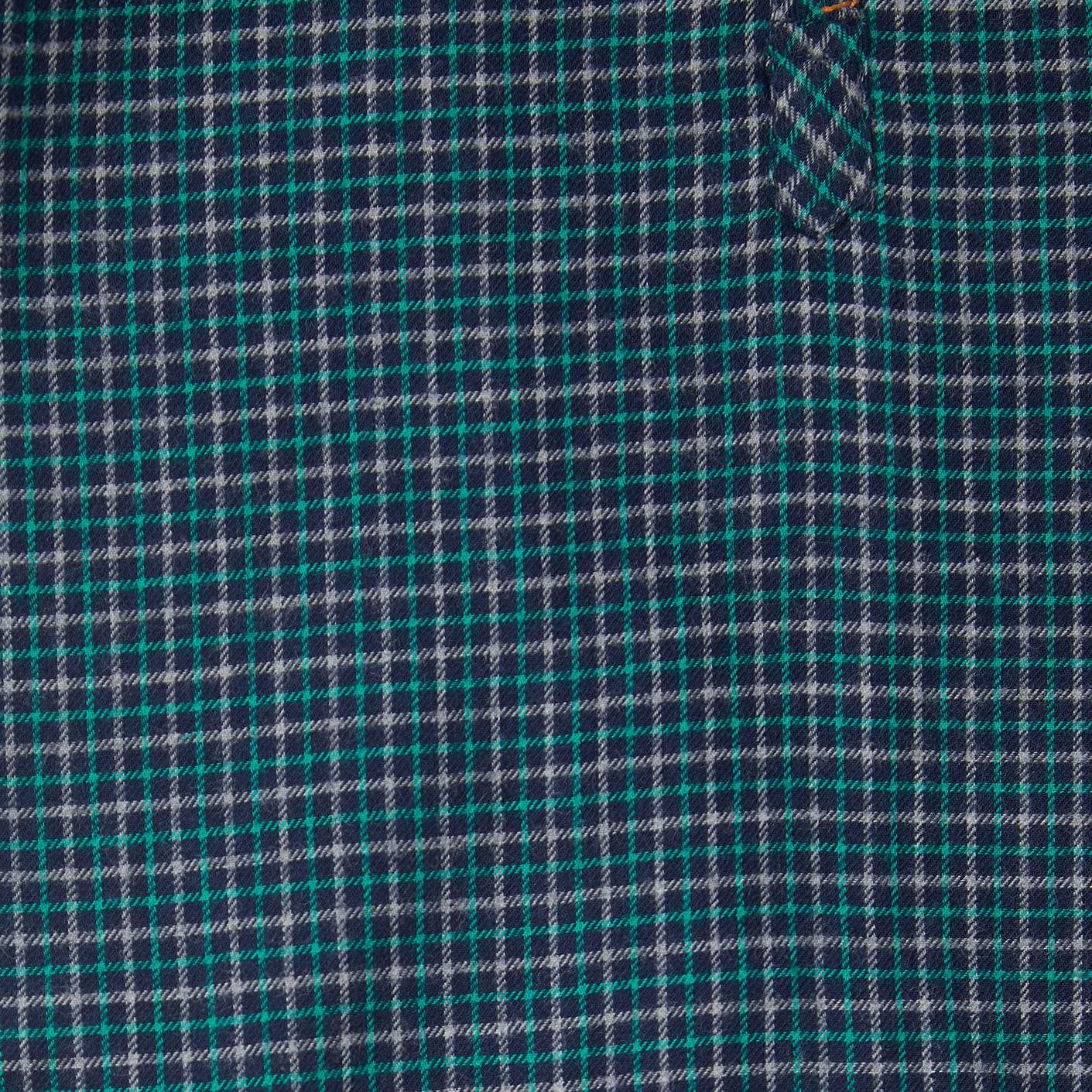 婴儿蓝色格子棉连体衣