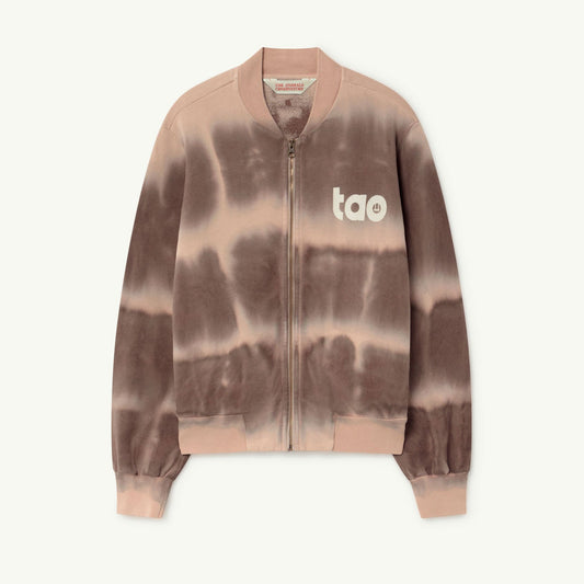 儿童深粉色拉链上衣