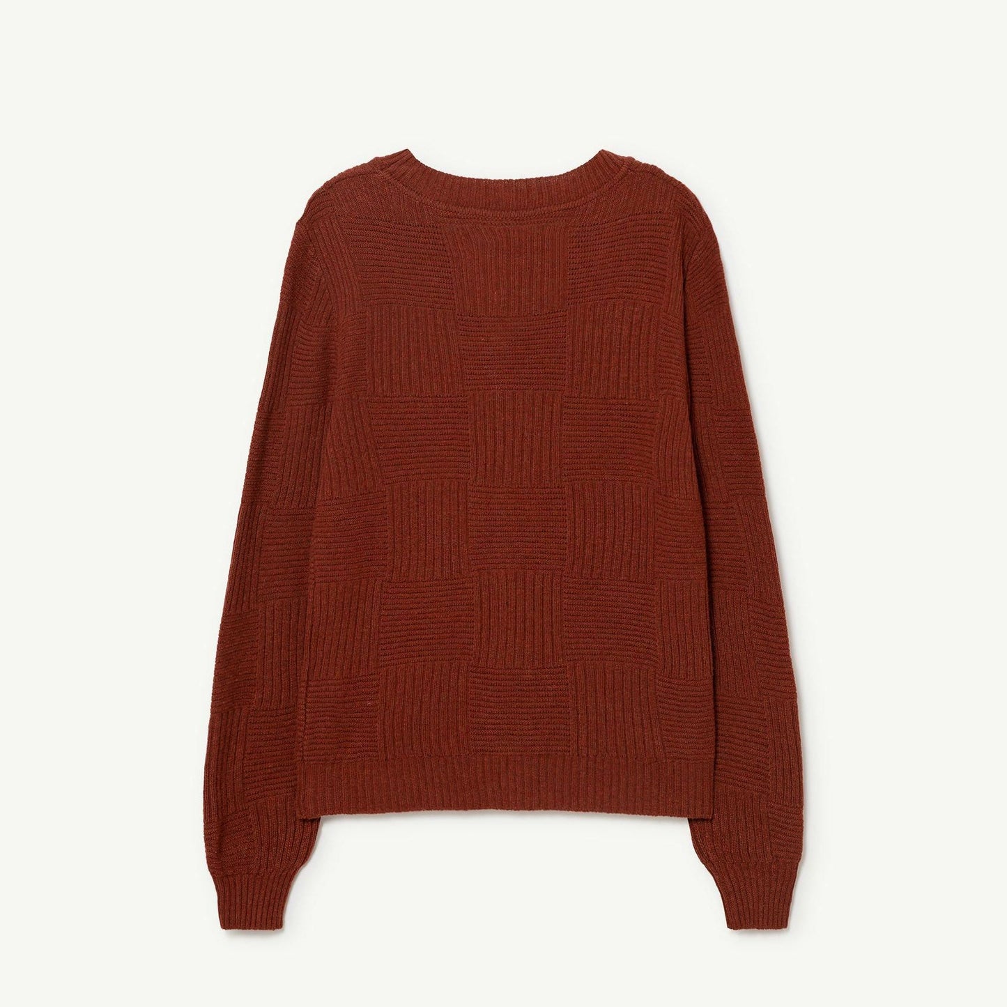 儿童棕色羊毛开衫