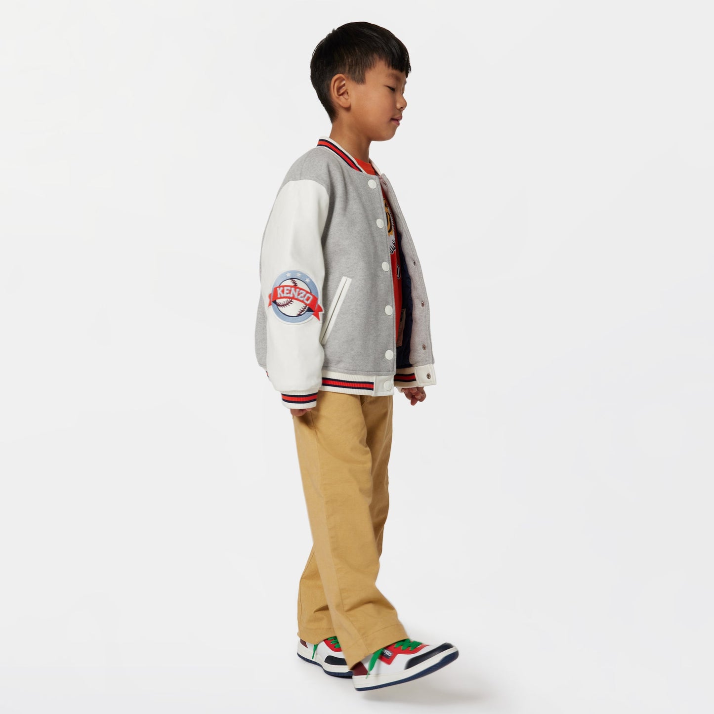 男童灰色棉服
