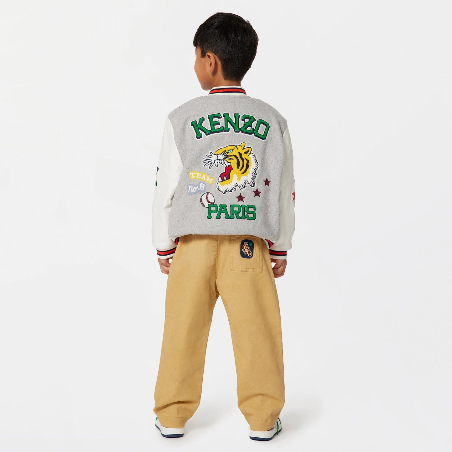 男童灰色棉服
