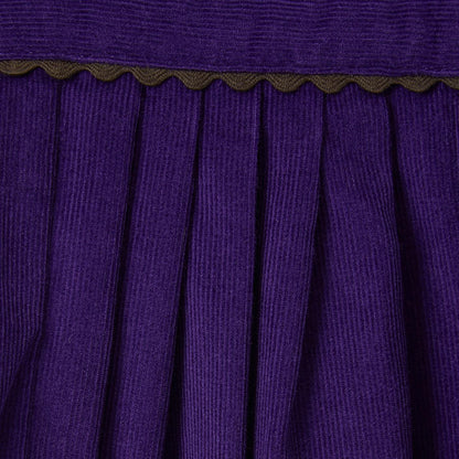 女童深紫色连衣裙