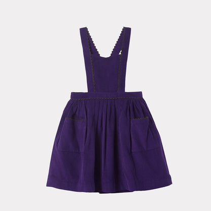 女童深紫色连衣裙