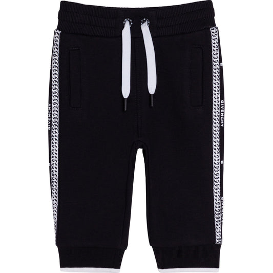 男婴黑色棉长裤